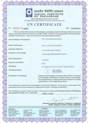 UN Certificate