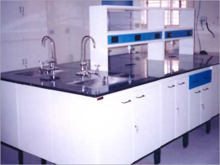 Island Table With Reagent Racks