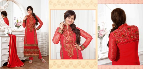 Ayesha Takia - Beautiful Embroidery Designer Suit 