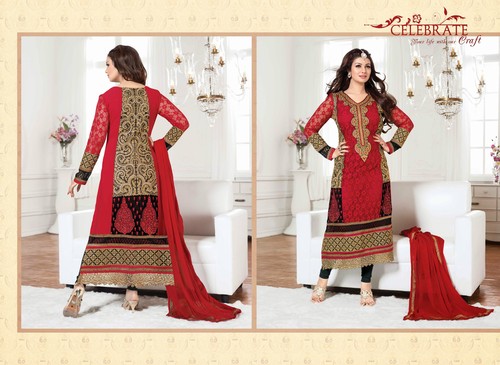 Ayesha Takia - Beautiful Embroidery Designer Suit 