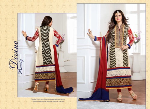 Ayesha Takia - Beautiful Embroidery Designer Suit 