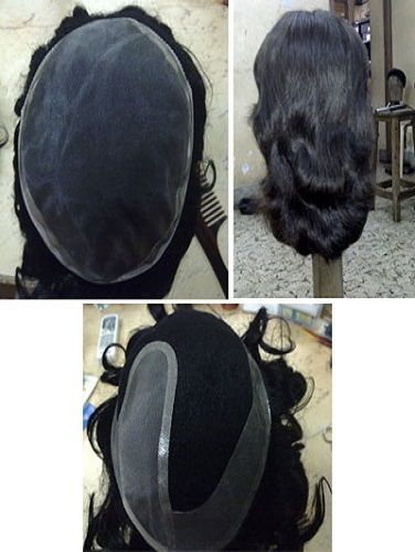 Black 100%  Human Hair Wigs