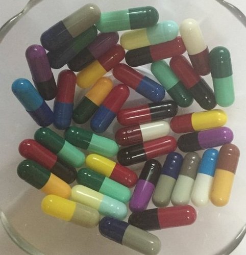 Empty Multi Color Capsules