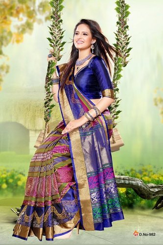 Fancy Silk Sarees - D 982