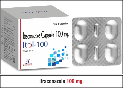 Itraconazol Capsule 100 mg.