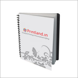 Company Logo Printed Notebooks - Cardstock Cover, A4/A5, White, Spiral Bind | Customizable Printing, Corporate Gifting, 80gsm Paper, Offset Print