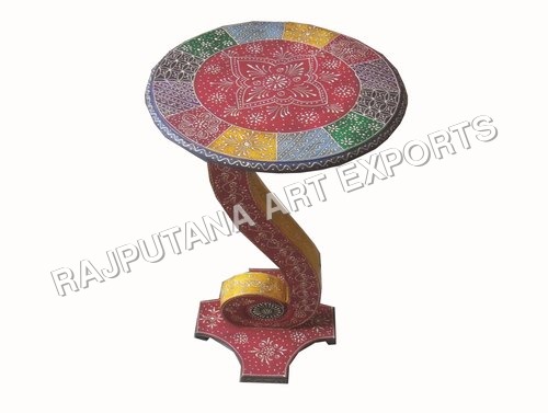 Wood Painted Revolving Stool