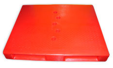 2-Way Entry Closed Type Reversible - Plastic, Variable Dimensions, Red | Durable Design, Easy Handling, Stackable, Efficient Storage