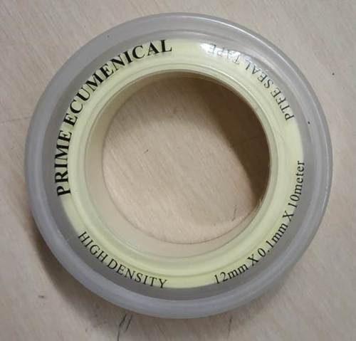 PTFE Tape - 12mm x 0.075mm x 10m Yellow Color High Sealing Efficiency Temperature Resistance