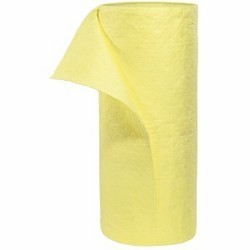 hazmat rolls - Polypropylene Mat, Safety Yellow | Fast Absorption, Hazardous Liquid Spill Response