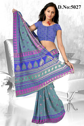 designer printed saree