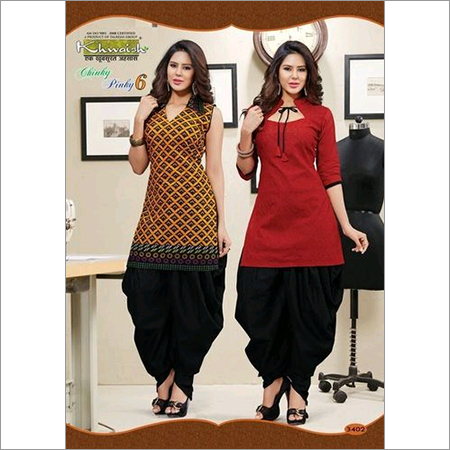 Multi Color Chinky Pinky 6 Cotton Suit