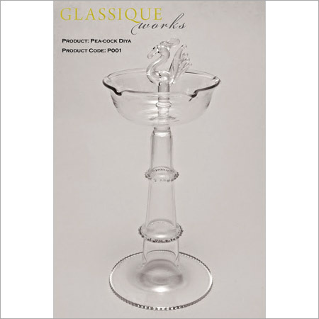Designer Glass Diya Use: Souvenir