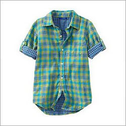Mens Casual Shirt - Cotton Blend, Regular Fit, Green, Checks | Trendy Design, Color Fade Resistant, Tear Resistant, Soft Fabric, Comfortable Fit, Durable Material, Easy to Wash, Stylish Look, Half Sleeves, 150 GSM
