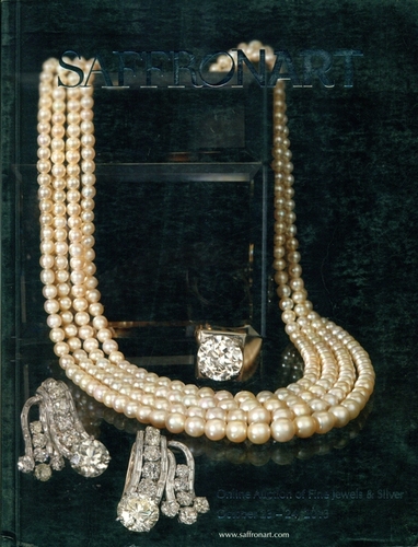 SAFFRONART Online Auction of Fine Jewels and Silver - A4 Hardback, Off-White, Glossy Paper | Jewellery Designs, Diamond Showcase, Investment Guide