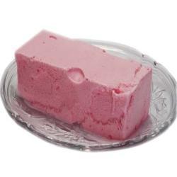 Strawberry Ice Cream Brick - 10x5x3 cm Pink, Low Fat, No Preservatives, Long Shelf Life, Delicious Taste