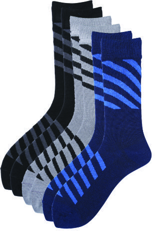 Mens patterned long sock
