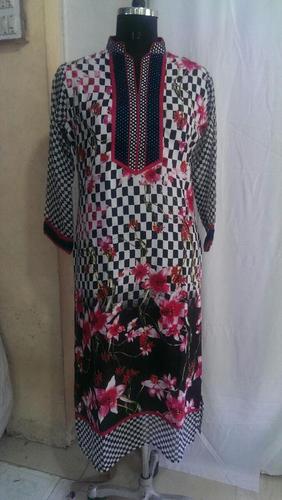 ladies designer printed kurti