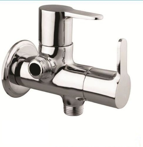 TWO WAY ANGLE COCK - Stainless Steel, 15 mm Size | Round Shape, Durable Design for Efficient Fluid Control