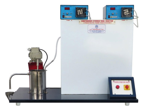 Continuous Stirred Tank Reactor - Peristaltic Pump Feed System Equipment Materials: Ss