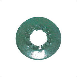 Star Lock Push On Fix Washers - Color: Green