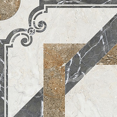 Polished Glossy Tiles - Porcelain, 400x400mm, Brown | Easy to Clean, Non-Slip, Premium Quality, Scratch Resistant, Glazed Finish