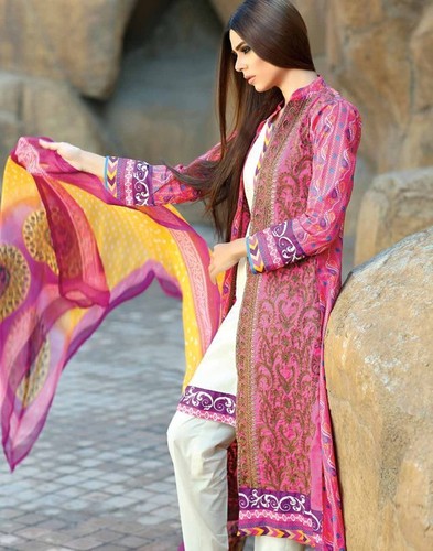 Ladies Embroidered Suits - Silk, Customizable Size, Pink | Handcrafted Embroidery, Elegant Design, Comfortable Fit