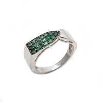 Natural Green Onyx Gemstone Mens ring 925 Sterling Silver