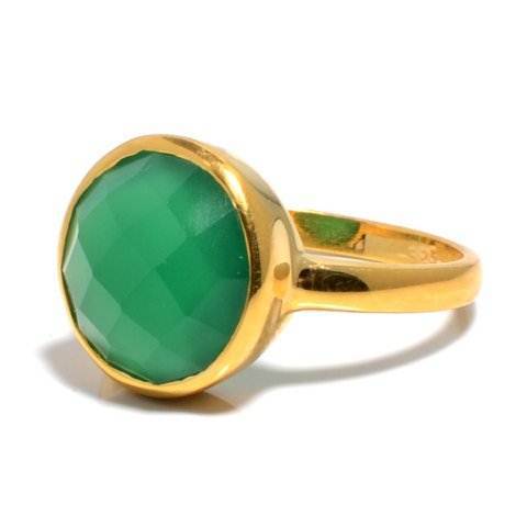 Green Onyx Gemstone Ring Supplier Exporter Manufacturer