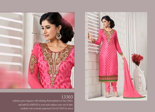 Designer Georgette Anarkli suit