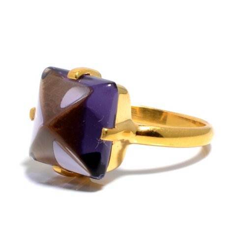 Round Amethyst Ring