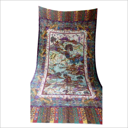 Embroidered Kalamkari shawls