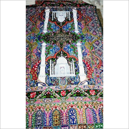 Kalamkari Shawls - Pashmina Wool 50x70 Inches, Multicolored | Handknotted, Intricate Design, Soft, Vibrant Colors, Luxurious Feel