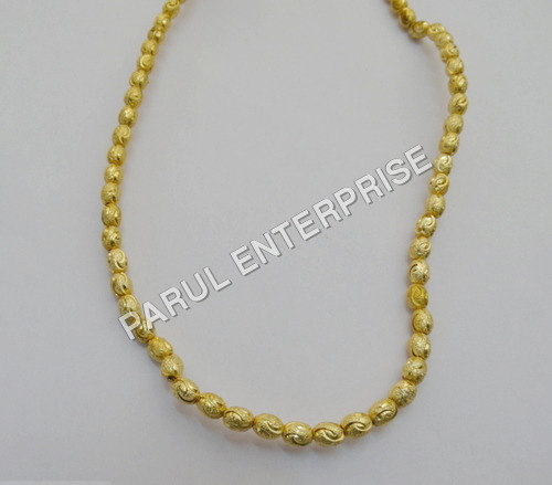 6mm Gold Plated Oval Beads