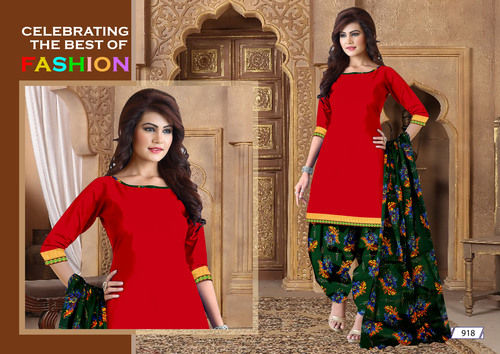 Red Ladies Salwar Suits