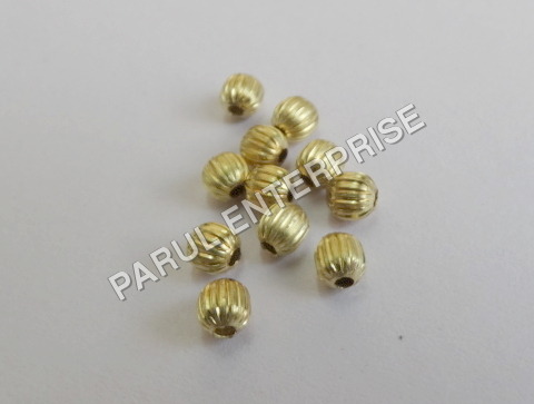 Imitation Brass Round Beads