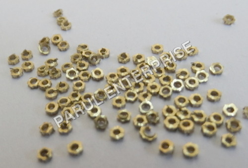 Brass Diamond Cut Beads