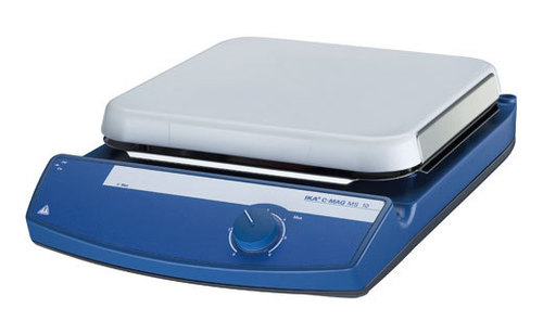 C-MAG MS 10 - Ceramic Plate 260x260 mm, 1 Position, 15L Capacity | Precise Control, Stable Speed 100-1500 rpm, Durable