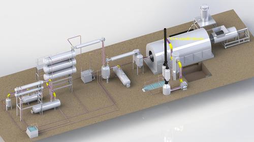 Waste plastic to oil plant