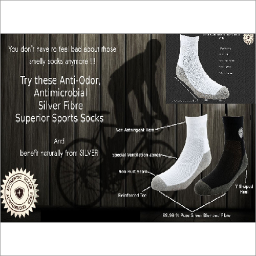 Silver FIbre Antimicrobial Socks