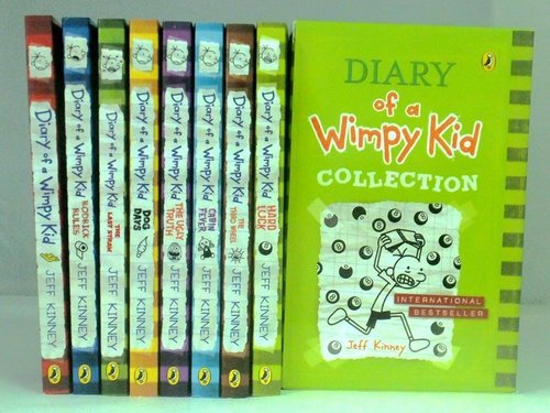Diary of a Wimpy Kid Slipcase x8 Set - Cardboard Slipcase, Paperback Books | 8-Book Kids' Series Set