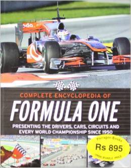 Formula One - 20x25 cm Red Hardcover Book, Detailed History, Car Circuits, World Champions Since 1950