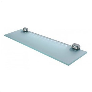 Wall Mounted Front Glass Bathroom Shelf Size: Customized