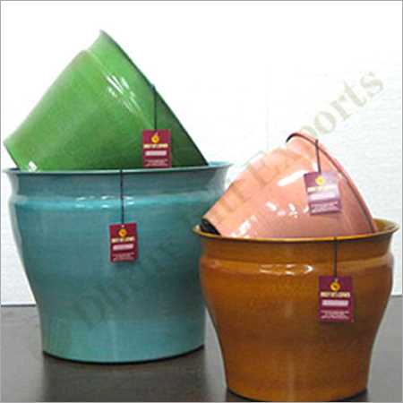 Galvanised Metal Pots