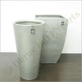 White Zinc Planter