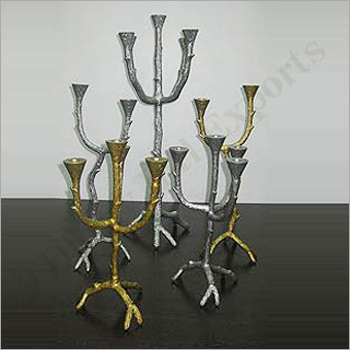Gold & Silver Plated Candle Stand