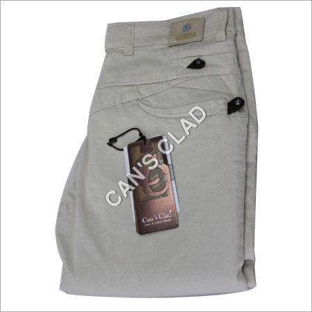 Casual Pants - Cotton Blend, Various Sizes, Off-White | Lightweight, Smooth Finish, Seamless Stitching, Comfortable Fit