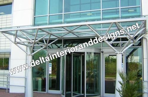 Main Entrance Glass Canopy By DELTAINTERIOR&DESIGNS