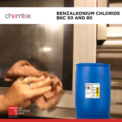 Benzalkonium Chloride - 85% Purity, Translucent Liquid | Industrial Use, Soluble With Water, Reagent Grade, Antimicrobial Disinfectant