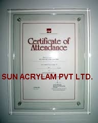 Acrylic Certificate Holder